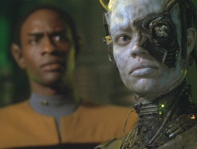  What percentage of Seven of Nine's Borg implants were removed da the EMH Doctor?