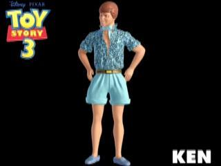  How many different outfits does Ken wear in Toy Story 3?