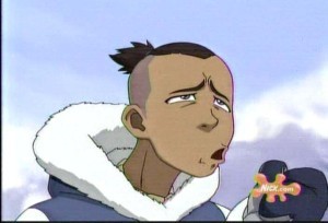 In the episode "The Southern Air Temple", what happened to Sokka's blubbered seal jerky?
