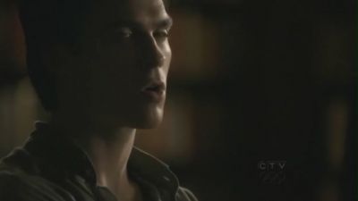  Damon is looking at Bonnie