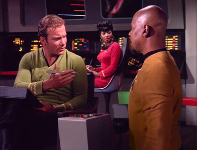  The scene were Sisko gets an autograph from Kirk was taken from which TOS episode?