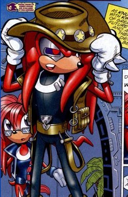  Who caused Knuckles to damage his right eye?