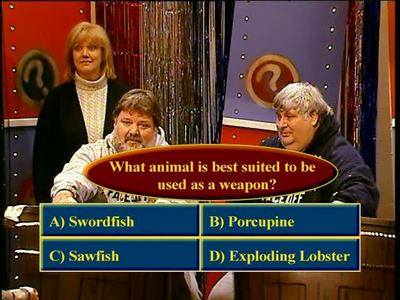  Fatboy Game Show: What animal is best suited to be used as a weapon?