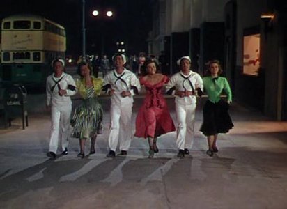  on the town (1949), what color of betty garrett ?