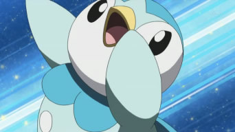 This is Dawn's Piplup. Which move that was used to against wild Ariados at the first episode of Diamond-Pearl series?