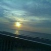 A picture of Kure Beach from our condo peace-dolphin photo