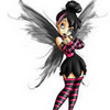 Punk Tinkerbell!AWESOME blackwithpink photo