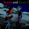 Storm and Beast boy. dramalyric photo