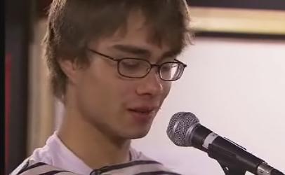 I love him when he wears glasses,but his old glasses with black frame,was better.But he's cute with new glasses too.