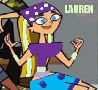 Name: Lauren Age: 16 Nationality: English and Irish accent (cute mix of the two) Born in: Ireland Brought up in: England Sent to: America Likes: Being herself, shopping wiv her mates (Enikah, bridgette ect.) minty green, dark purple, rock/punk music, bubble gum Dislikes: 인기 kids, dresses/skirts, 담홍색, 핑크 (she only wears 담홍색, 핑크 earings - see showing ear) Extra info: Like bridgette, she is clumbsey on land, but unlike bridgette, she is clubsey in water to, but she is infact a pro when it comes to iceskating, snowboarding and other ice/snowy stuff. Fears: Mannequins, thunder storms (come on, its no big deal) Talents: Modelling for "punk mag", talking.really.fast, iceskating/snowboarding - anything to do with ice 또는 snow. Cant live without: Her piercings (lol), a touch of her style, her highlights Description: Hangs around with her older sis(Candace) outside the piercing store (Candace works there) Dum in school - low attention span (to school) An indervidual, Has 더 많이 프렌즈 outside of school Friends: Gwen, Duncan, Bridgette, Enikah(BFF), Cody(Boyfriend), Lindsay(ish), Izzy(ish) Enemies: HEATHER!!! I have a crush on cody :D Also, he is my boyfirend Can i also b your bff? Lol, this will be fun :) This is lauren: