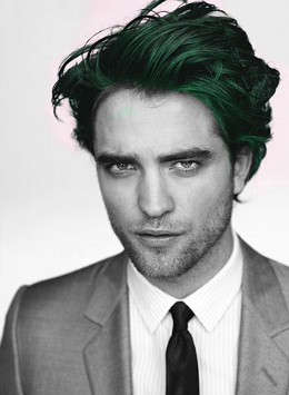  Rob with green hair. What do আপনি think?