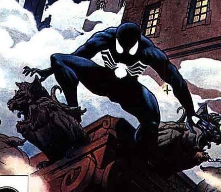 After getting rid of the alien costume,what character later on sewed Peter Parker a new black costume?