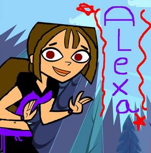 name:Alexa
Age:15
hobbie:To play with spikes and with friends
Looks:Red eyes,black&purpple Top,and black&Purpple shorts.
Personality:REALLY nice
Friends:Trent,cody,lashona,courtney,bridgette,duncan,lisa,hiliray,lilly,gena,geoff,spikes,Emily,shela,harold,sadie&katie.
Eniemies:GWEN!!!!!!