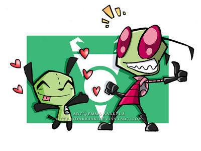  Good for Du <3 Oh, Zim and Gir are happy for Du too <3