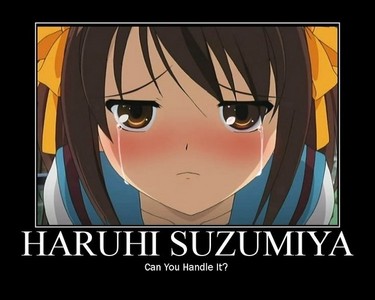  Awwww, I'm so sorry!! I hope your sister's morals pull through. Man, I feel so sorry for you!!! Haruhi does too!