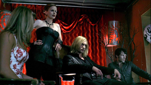  True Blood. I would have to play Pam. Albeit a much younger version, but it would still be alot of fun to play a character that is just so "out there".....Plus, she gets to hang over Eric's shoulder most of the time and who wouldn't want to do that.