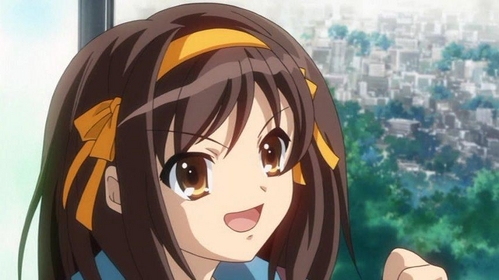  Your'e a woman!!!YAYYYYYYYYYY!!! There, there, I'm here. Me [i]and[/i] Haruhi.