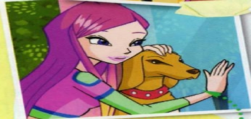  Hi, nice to hear from toi again! :) Roxy is the newest character of winx club in season 4, she comes in in episode six season 4. She has a loyal pet dog called Artu, she works in her fathers fruitti musique bar and is the fairy of animals. As well as being the last fairy of earth, she never knew it untill she met the winx, who helps her develope her powers and protect her from the fairy hunters of season 4 who want her magic. Roxy is brave, determined, good with animaux but a bit snappy and tends to get easily annoyed par the winx. She is the newest member but nobody knows for sure wheather shes a winx permently. Her power beams, balls and magical energy is a glowing émeraude green. Here is a picture of her and her dog: