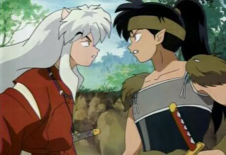  well, the manga doesn't say anything about her, but who doesn't want him to finally see the light and wake up from that oblivious goal of his that he'll get with kagome? (although him and Inuyasha fighting is really hilarious)
