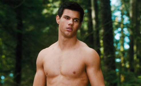  Guys, this is Taylor...topless for New Moon from the trailer. What do anda think?
