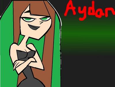  Name-Aydan age-16 food-cookies color-Black Personality-She is a punk with bad grades but a awesome drawer likes being alone with her couteau and sketch pad. She likes punk ou goth boys. Wears-Grey Tube haut, retour au début wih green shorts and knee high black boots with green streaks in her hair Fear- Hannah Montanna Fav Line-One of these days your gonna die old, alone with no shoulder to cry on