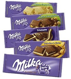  Milka's チョコレート is on the 上, ページのトップへ of my list.