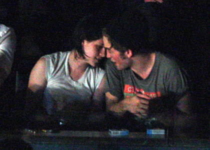  Um it’s not confirmed but they have been seen going back from concerts and jantar in the same cab. To the same hotel. If you have seen the pics from the Kings of Leon show, concerto you would know what I mean. But no it’s not confirmed. Some gossip magazines are saying there engaged they are moving in together but really it’s hard to tell what’s made up. Like one magazine said Kristen was pregnant with Rob’s baby.