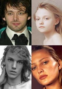 Top Left: Michael Sheen playing Aro
Top Right: Datoka Fanning playing Jane
Bottom Left: Jamie Campbell-Bower playing Caius
Bottom Right: Noot Seear playing Heidi