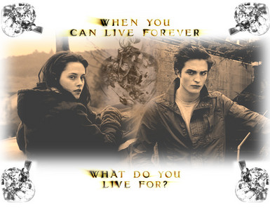 When you can live forever,What do you live for?