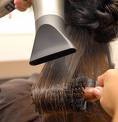  Yes wewe can straighted your hair with a hair dryer. But it needs to have a nozzel and be on a high heat.