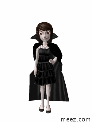 I want to be a vampire!

Name: Bandit (real name is Audrina, but Audrina is crappy)
Age: 11
Looks like: Brown hair with black and blonde natural hilights, red eyes,black robe with hoodie, short black dress, black ballet flats
Story: She was abbandoned as a baby. She was depressed as a child. She never had a parent. Bandit lived on the streets of London with only grains of bread to eat and spoiled water to drink. She had only $1.05 in her spare change box. One day, meanwhile cryig on the streets, a vampire invited her into his mansion. But when she slept, she got bitten! Three months later, she woke up and discoveed... She's a vampire! she's lived in the mansion ever sience (she's still depresed)
  
