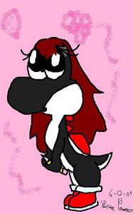  I would be a black yoshi. On yoshi story, I always played as him if he wasn't dead. The picture is me if I was a Yoshi.