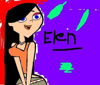  Here is my peep: NAME:Elen AGE:15 LOOK:Has very long black hair,blue eyes,Orange top,brownishGray mini skirt,black flipflops. PERSONALITY:Half girly half tomboy,sometimes hyper,luvs to donate to charitys,clumsy,sweet, and sometimes bossy. RELASHIONSHIPS:None but has a crush on Duncan FRIENDS:Duncan,Cody,Ezekial,Courtney,Leshawna,Owenand,DJ. ENEMYS:Heather,Gwen,Trent,and,Duncan haters. HOBBIES:Singing,caring for the invironment FEARS:Heights,and Fires