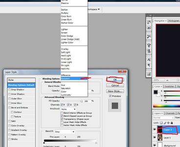  step 5 double clip on your layer (probs called layer 2) then drop down the menu and select exclusion