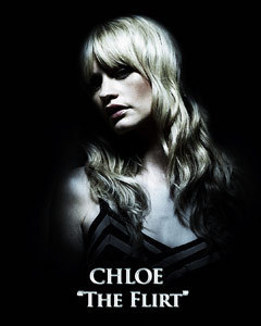  Chloe Carter Chloe Carter (played 의해 Cameron Richardson) is one of Trish's bridesmaids. She's sexy