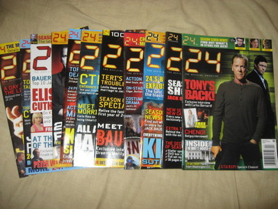  All the issues of the 24 official magazine. Issue #4 is missing but everything else is there. They do