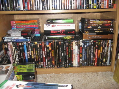  And horror some more! This whole shelf is actually ALL horror o horror-ish. I have Tales From the Cr