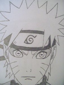 oh here are two drawings i did of naruto i just got finished with this one!!!! its sage naruto what d