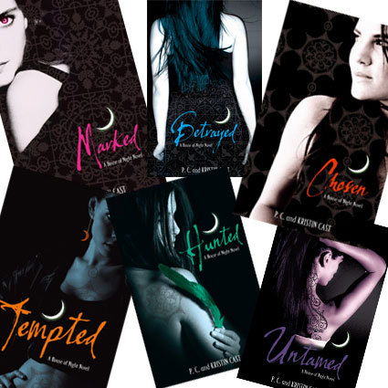 OK, I should add something too :)
Hmm...
So, my pick is the House of Night series by P.C. and Kristin