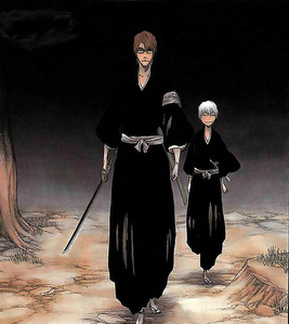  i have to admit i thought ジン was cutest when he was little he was so short compared to Aizen