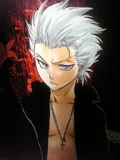 im sorry but hitsuguya uses his bankai too much... 
this pic makes him look hott...