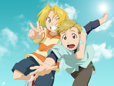 Now i can post my favourite picture,thanks a lot!
This is Ed and Al in Fullmetal Alchemist
