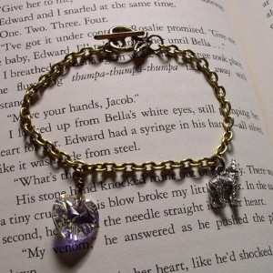  Not just any charm bracelet, no. it's Bella Swan's bracelet! OH, EW! It's on the C-Section-with-