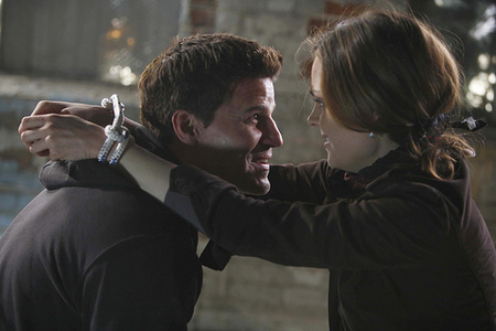  Here anda go! Next: A picture of Bones and Booth at the Karoke Bar in 3x14