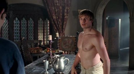 Yes... Arthur is extremely handsome! Do you know how many times he takes his shirt off in Series 2? A