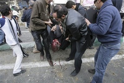  Several people were killed and Mehr than 300 were arrested in anti-government protests in Tehran Sund