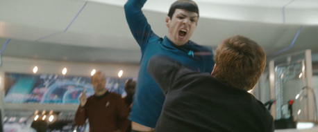  Hi everybody! I will post three pictures of étoile, star Trek 2009 and toi have to make a funny ou witty co
