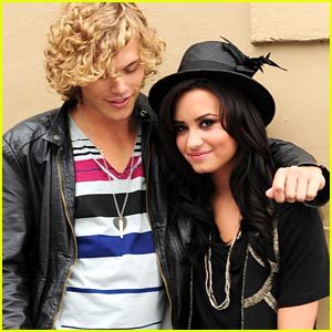 Demi Lovato keeps close to music video love interest Cris Brown from the “Here We Go Again” music