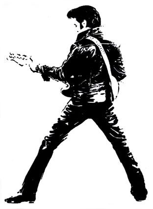 Elvis the king of rock'n'roll