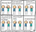 some of the first comics - cyanide-and-happiness photo